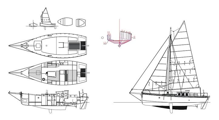 bateau de voyage en contreplaqu�